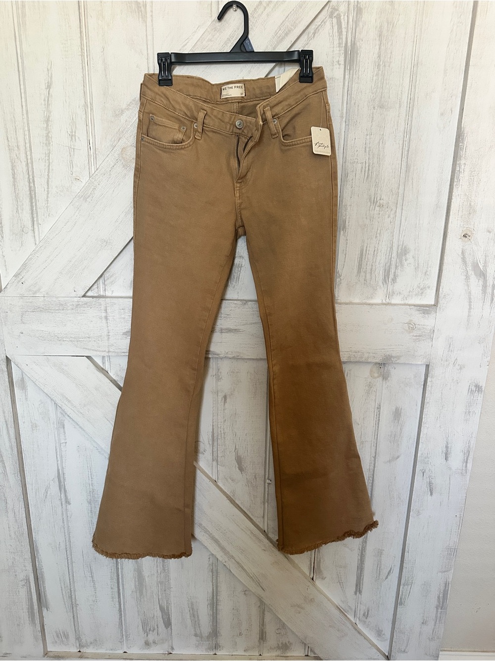 We The Free Camel/Tan Flare Jeans